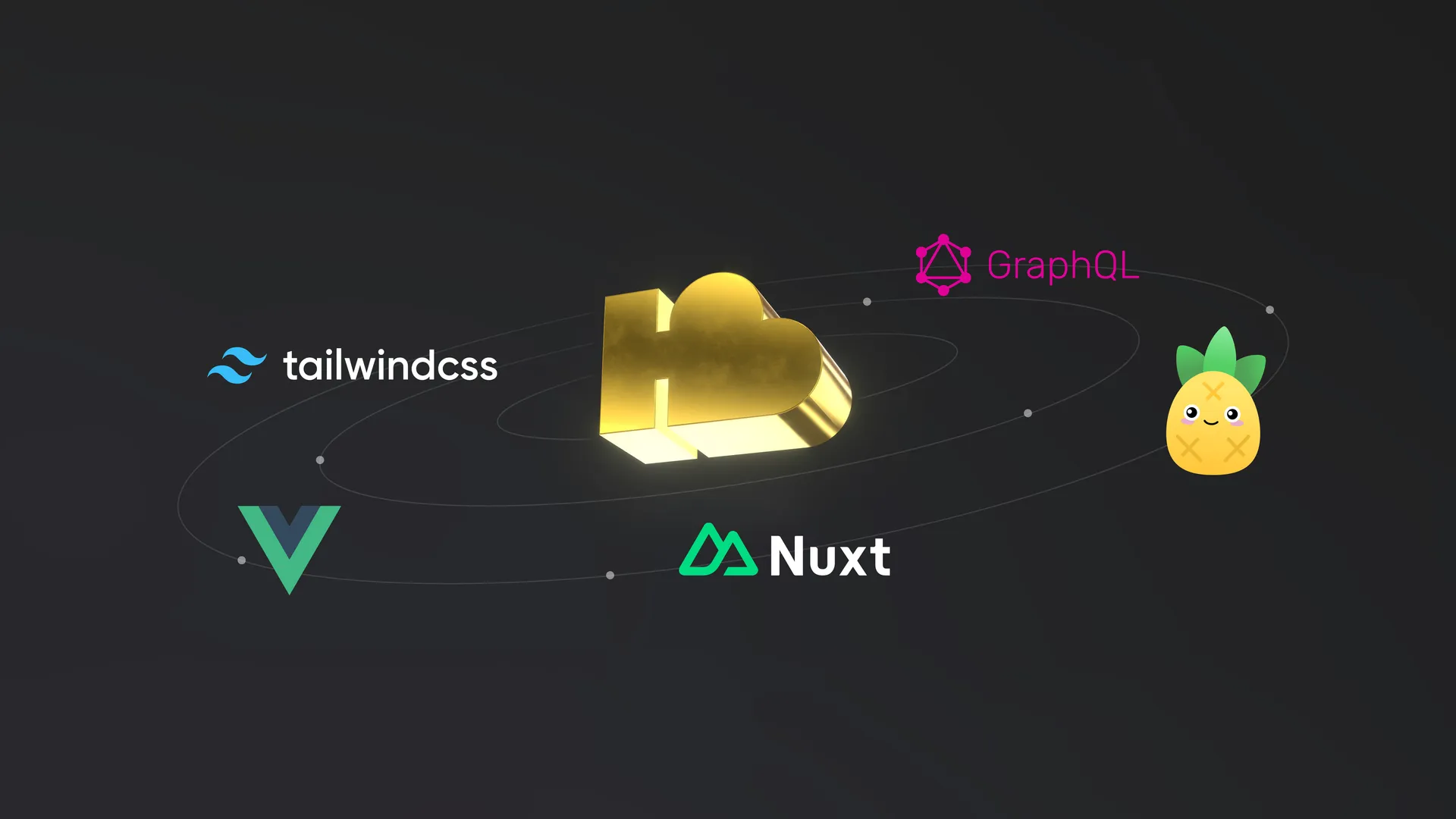 Orbit um Herzbube mit Nuxt Elementen