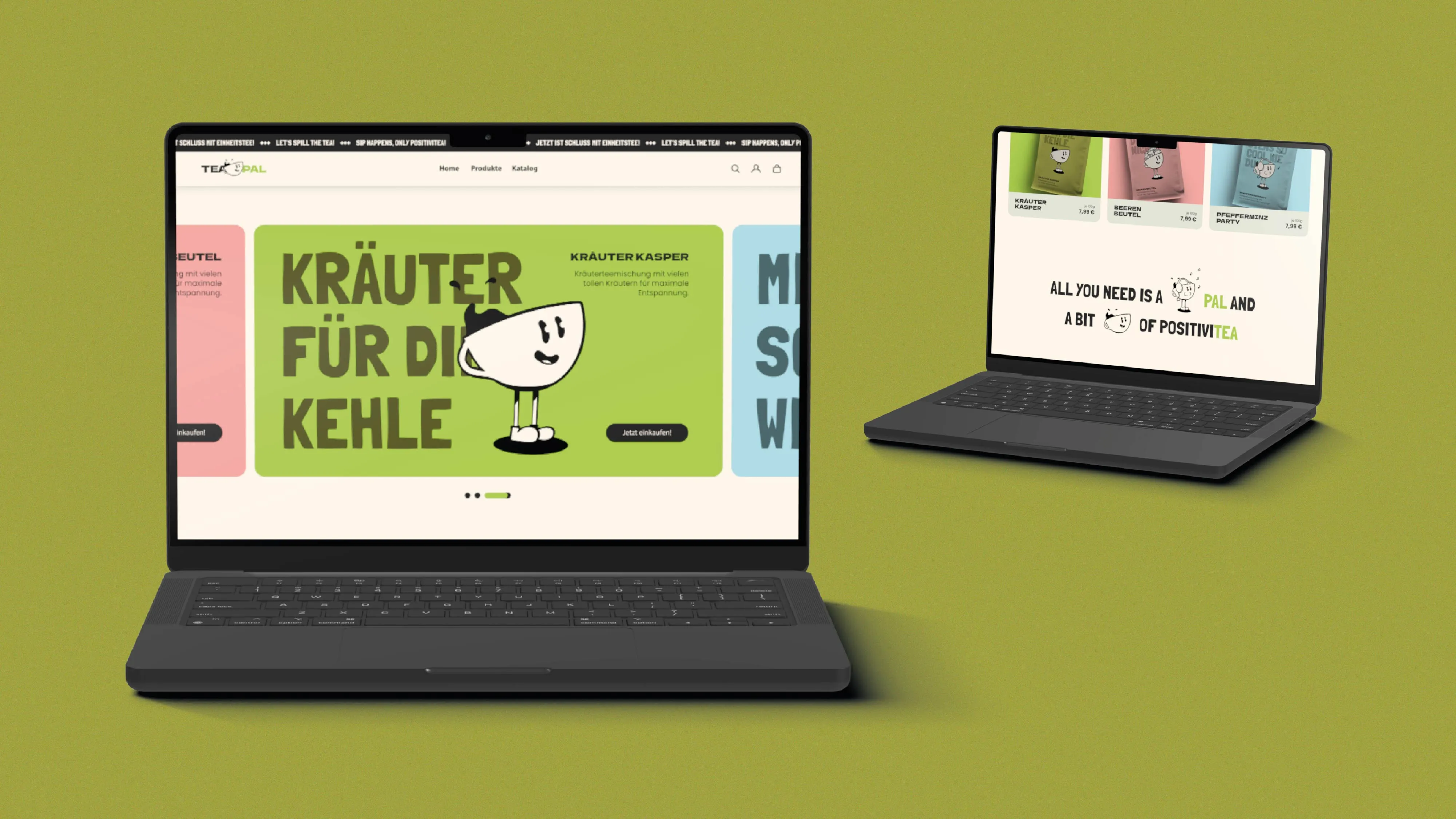 TeaPal Online Shop Design und User Interface